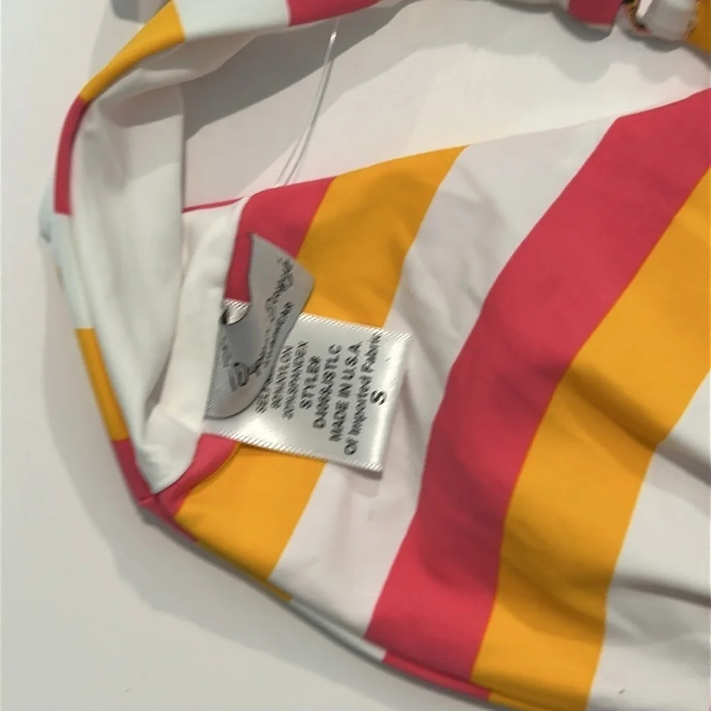 Dippin' Daisy's striped bikini swim top size small new
